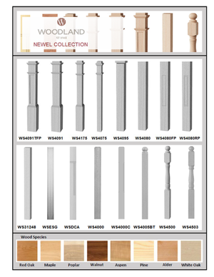 Box Newel Post and Cap Collection Brochure Image